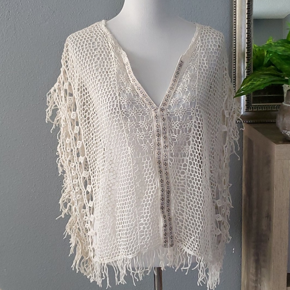Maurices crochet frings top